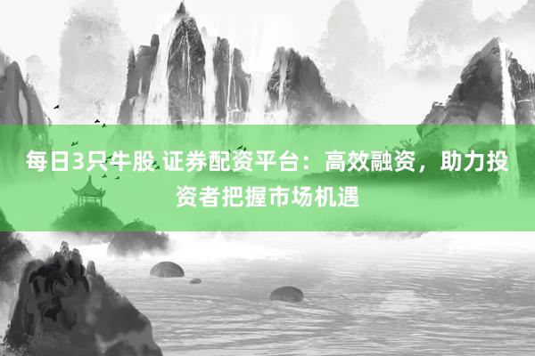 每日3只牛股 证券配资平台：高效融资，助力投资者把握市场机遇
