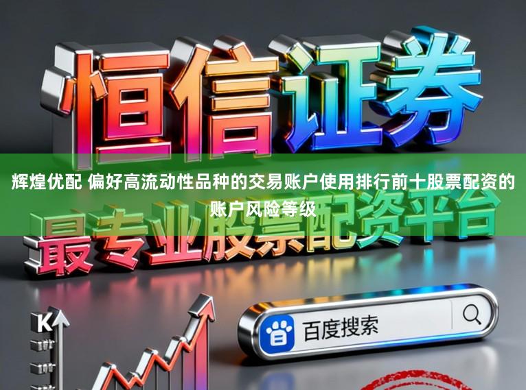 辉煌优配 偏好高流动性品种的交易账户使用排行前十股票配资的账户风险等级
